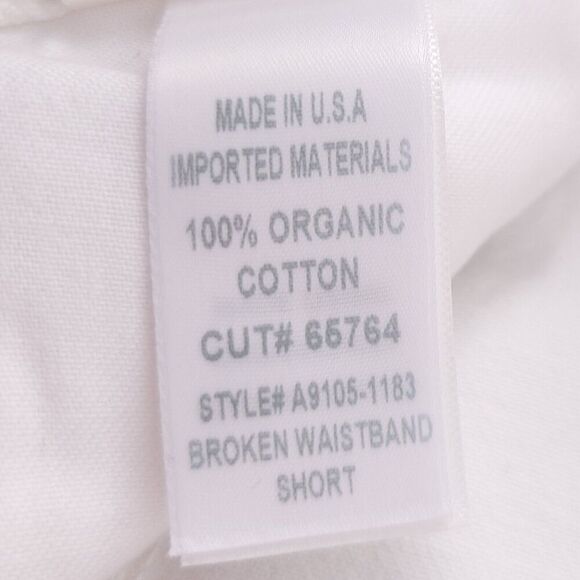 Agolde Broken Waistband Short Solid White Cotton Denim A9105-1183 - Picture 10 of 10